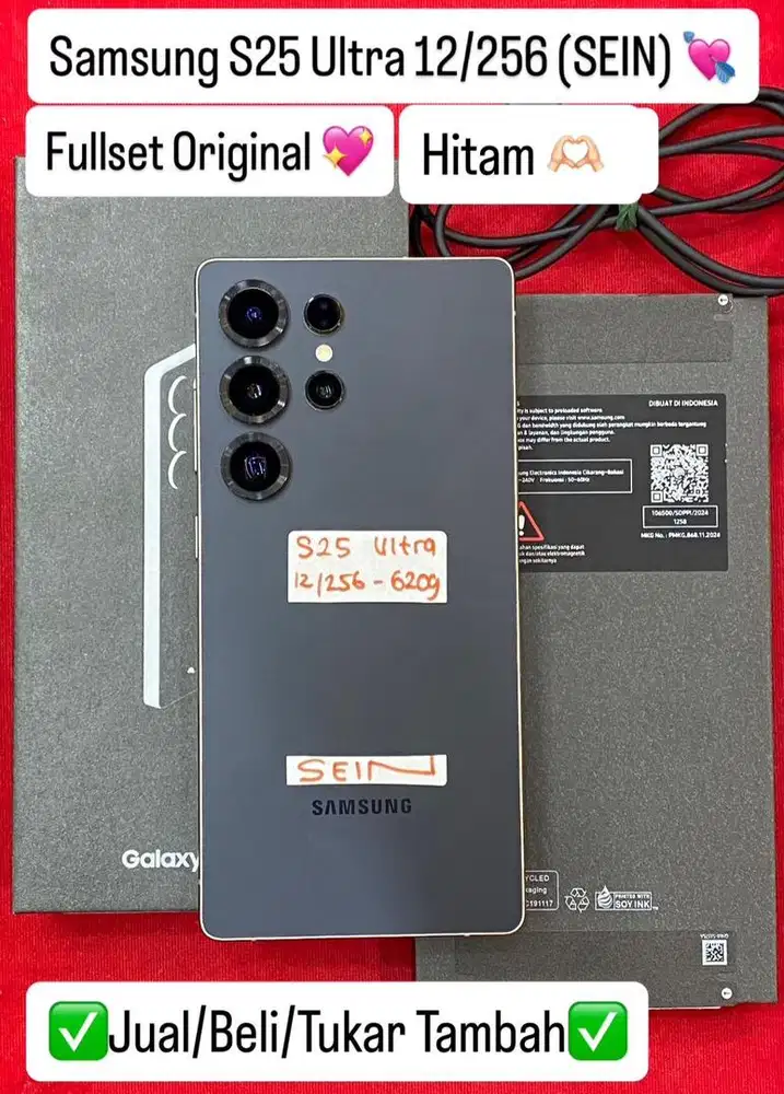 Samsung S25 Ultra 12/256 Gb Titanium Black Resmi sein
