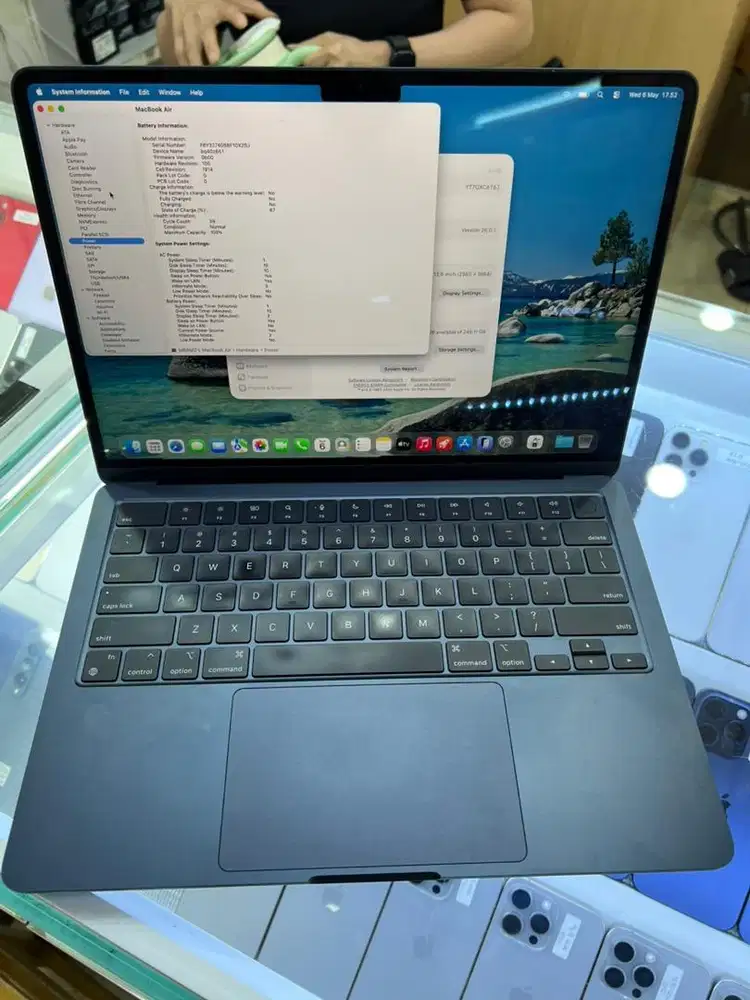 Macbook air m2 13 inch ibox ram 8 ssd 256 bh 100