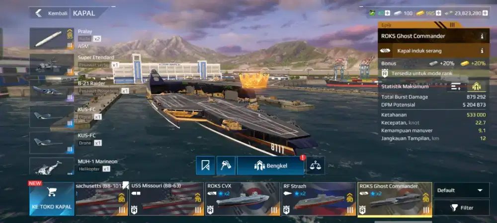 Skin Kapal Premium + Efek Animasi Keren Siap Pakai