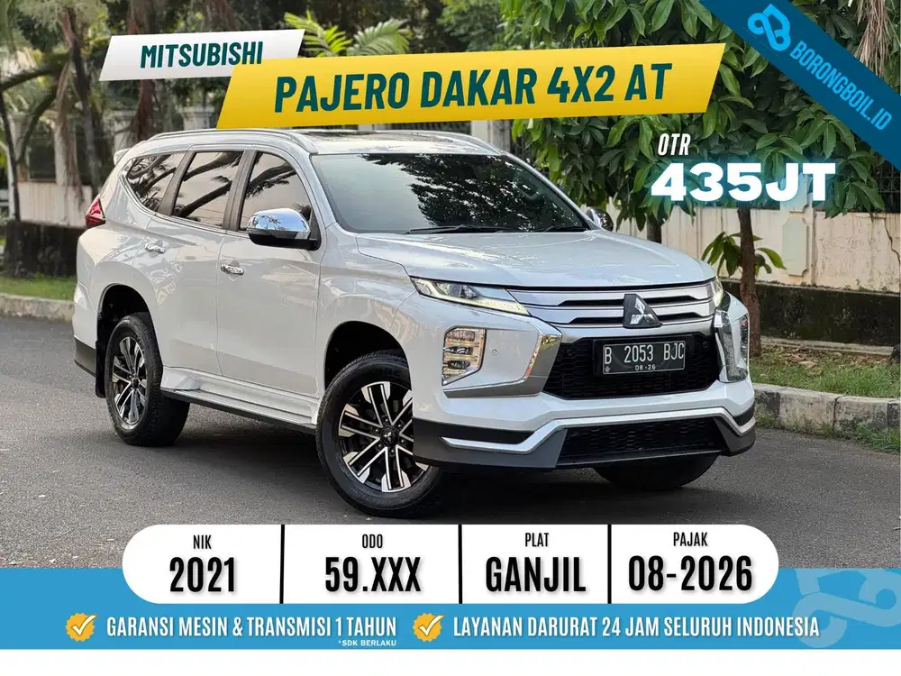 Pajero Dakar 4x2 AT Diesel 2021 Putih