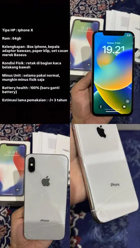 Iphone X 64gb inter