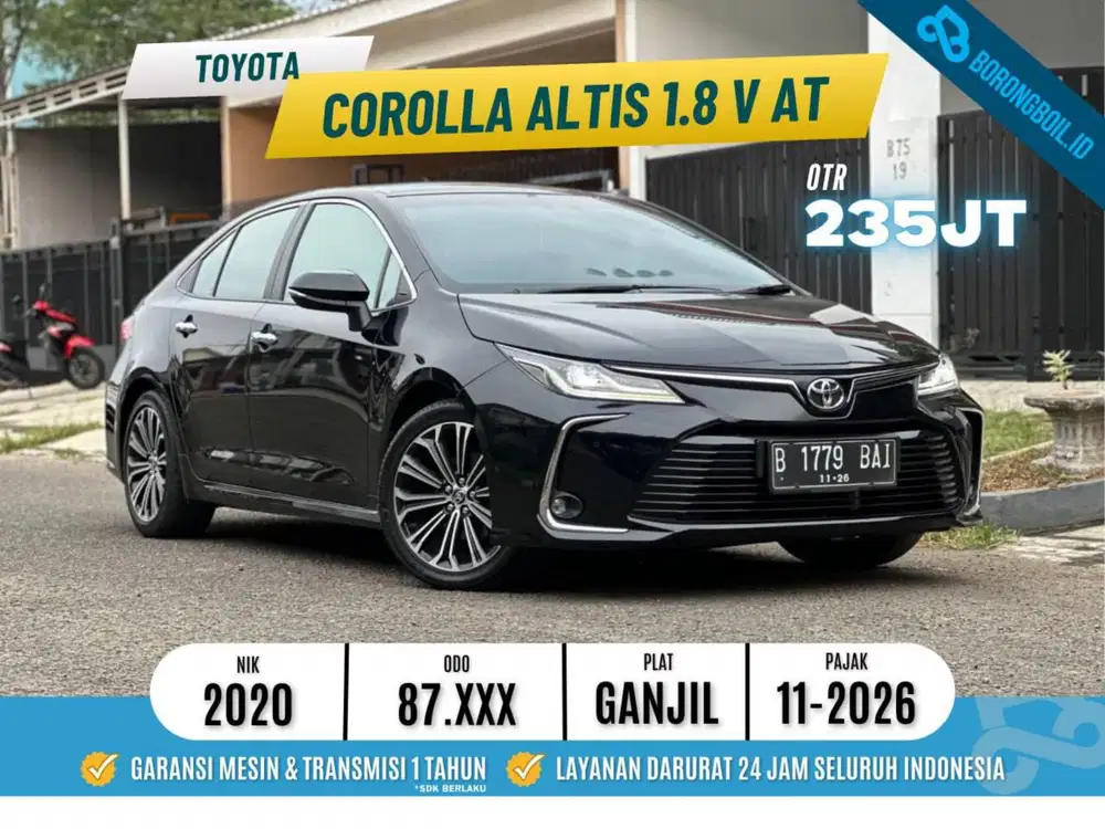 Tangan Pertama dari baru Corolla Altis 1.8 AT 2020