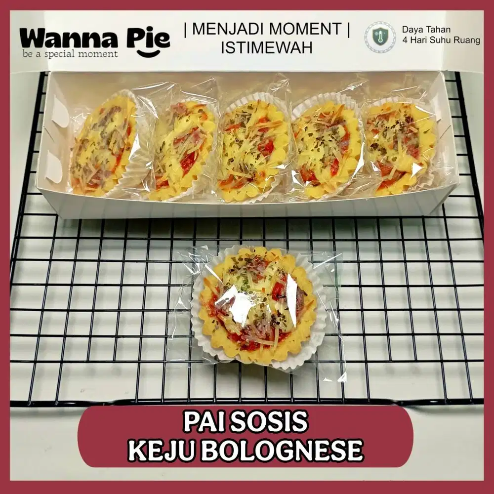 Pai Sosis Keju Bolognese 1 Box isi 5 Fresh Siap Kirim Se Surabaya