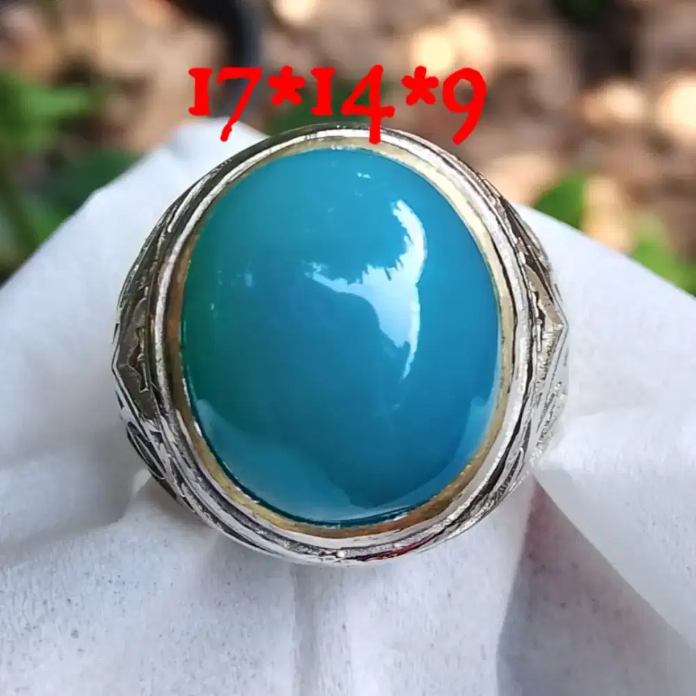 Natural bacan Doko bluish dim 17*13*8 ring alfaka Net harga