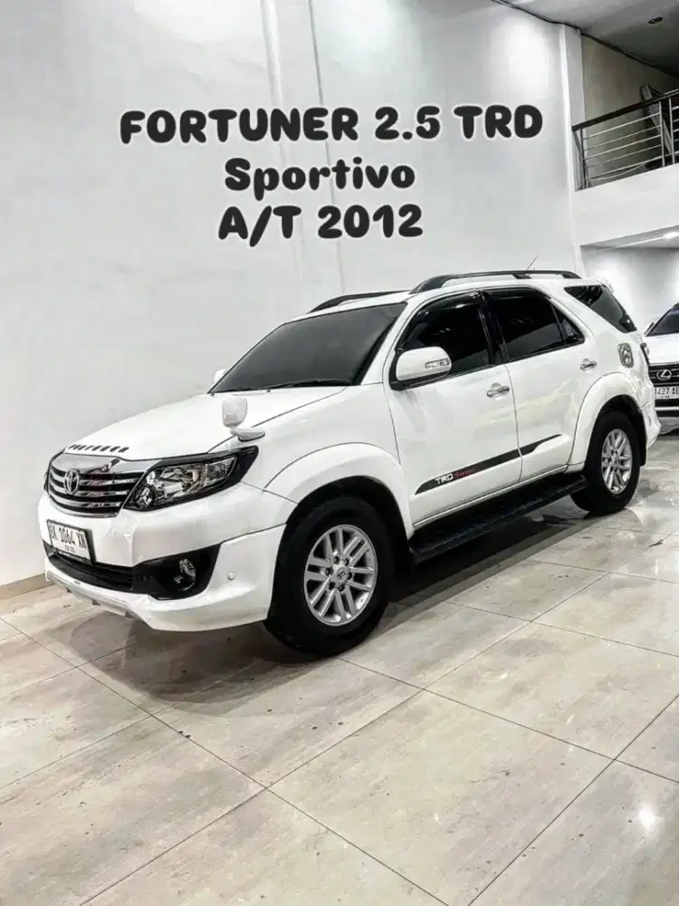 FORTUNER 2.5 TRD Automatic 2012 / 2013 putih toyota sportivo
