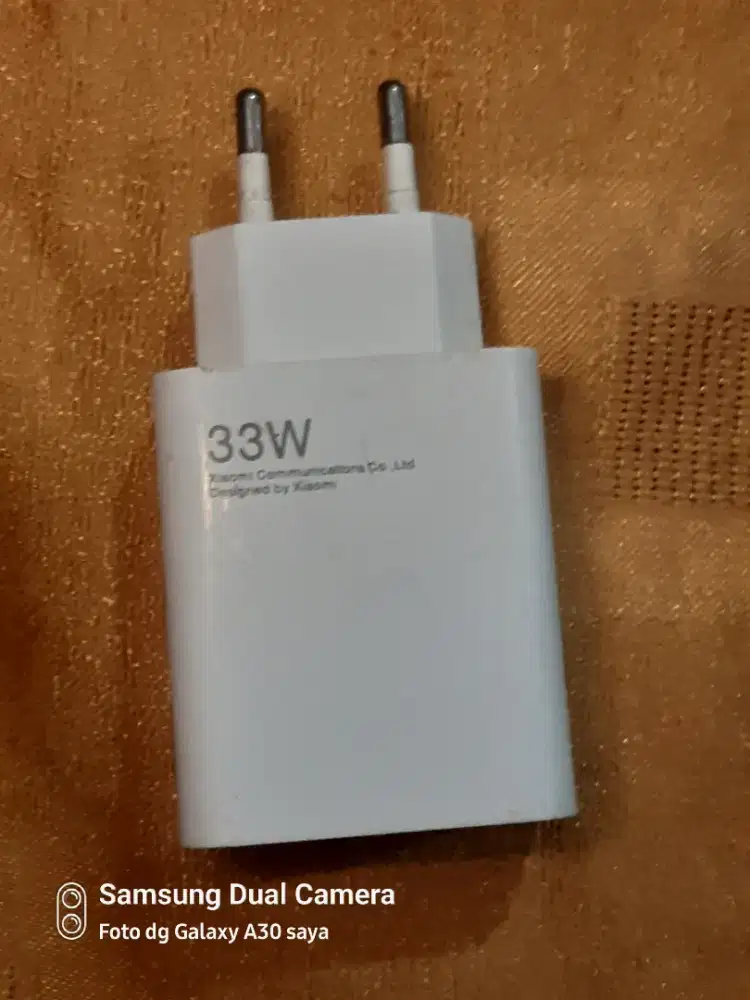 Kepala charger original Xiaomi 33W bawaan Redmi note 13