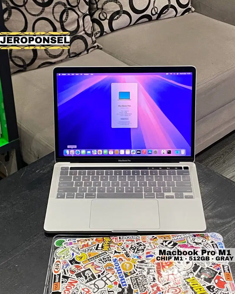 MACBOOK PRO M1 512GB SILVER CC 135 BH 100% ORIGINAL ADA MINUS