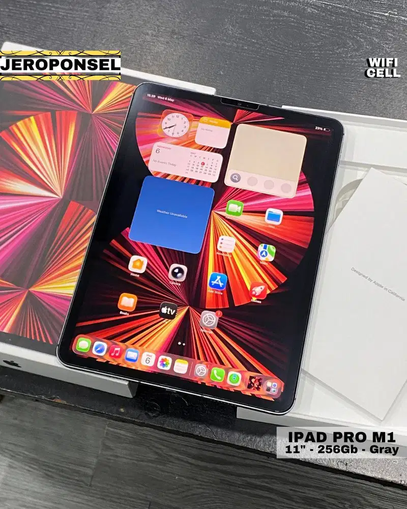 IPAD PRO M1 256GB WIFI CELLULAR ORIGINAL GARANSI BH 83%