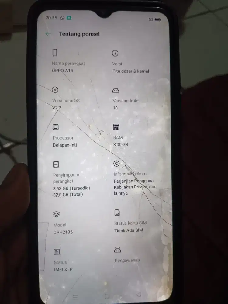 Dijual HP oppo A15