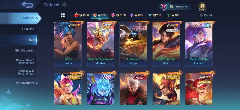 WTS: AKUN Mobile Legend / ML / MLBB HIGH SPEC - KOLEKTOR TERHORMAT IV