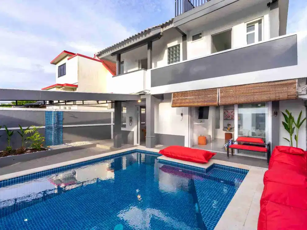 Dijual Vila Modern 5 bedroom dekat pantai dream land Pecatu Jimbaran