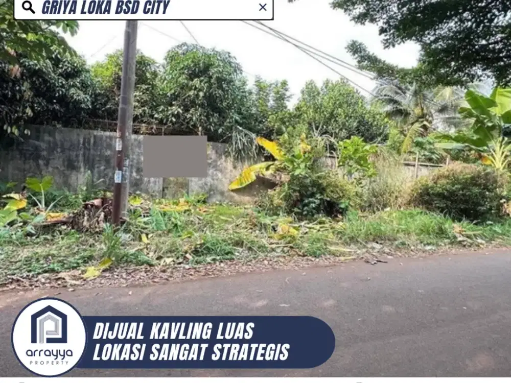 DIJUAL KAVLING SUDAH SHM DI GRIYA LOKA BSD CITY (ARB140)