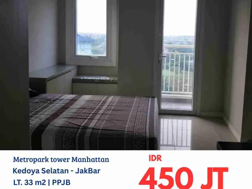 HFN0264 apartemen Metro Park tower Manhattan tipe Studio Furnish lantai 8 Kedoya Jakarta Barat