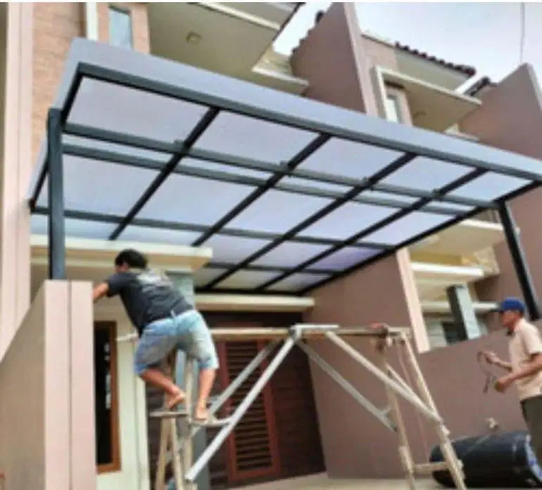 Kanopi solarflat minimalis