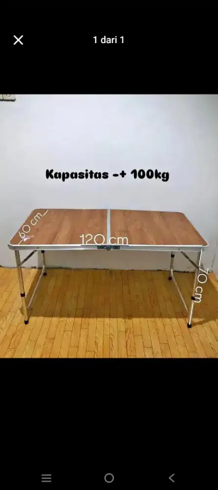 Meja lipat ga kepake masih baru jual aj ng