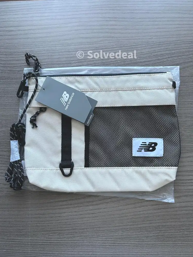 Tas New Balance Athletic Cross Body Beige Original Baru