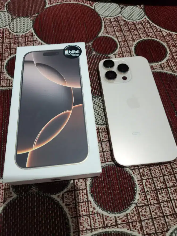 Iphone 16 pro dessert titanium 256 Gb fullset Resmi