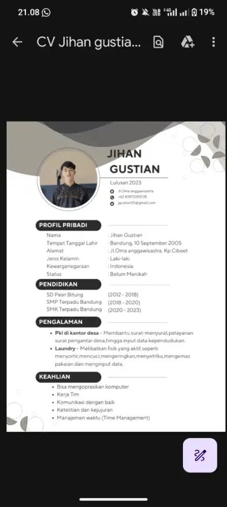 Cari Lowongan kerja