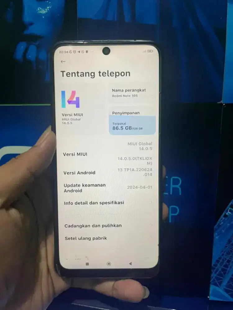 Redmi note 10s 6/128 batang
