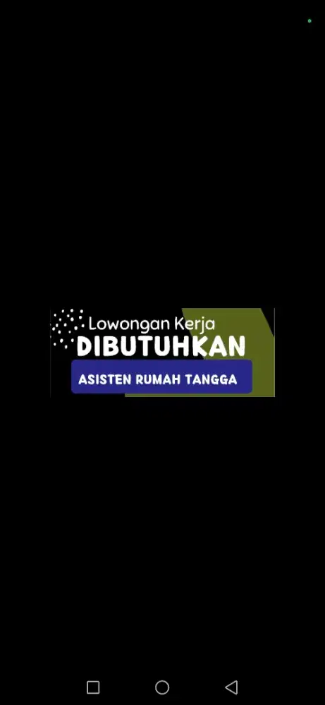 Dibutuhkan segera ART WANITA