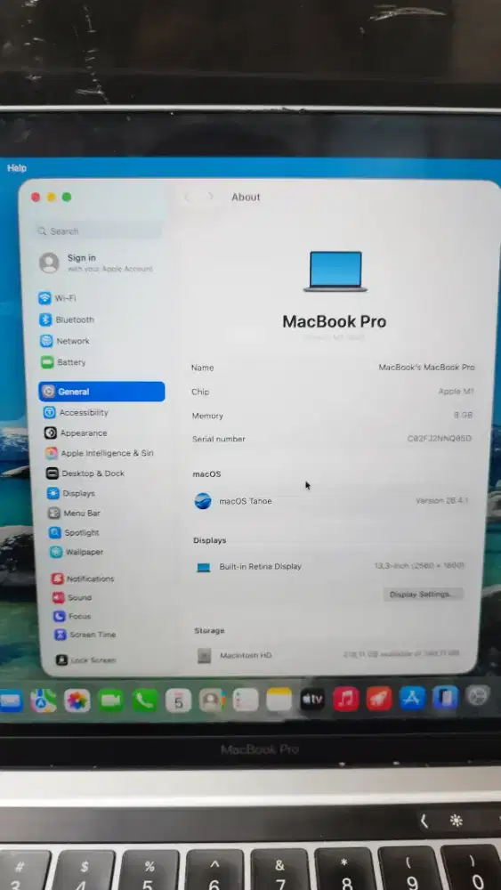 Macbook pro M1 2020
