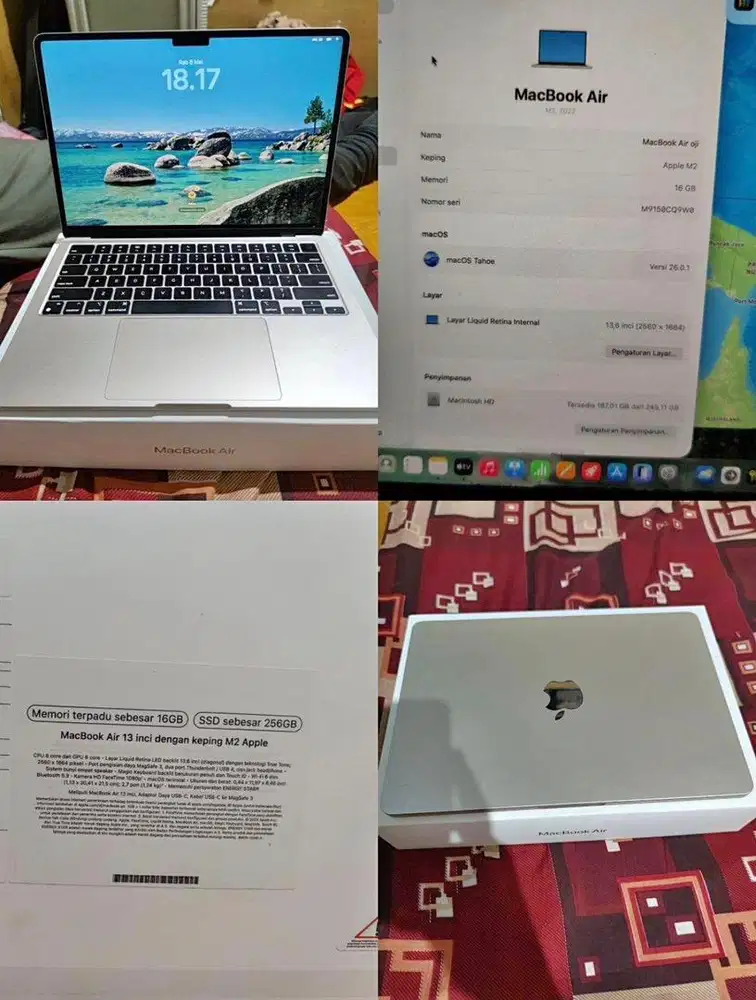 Macbook Air M2 16/256