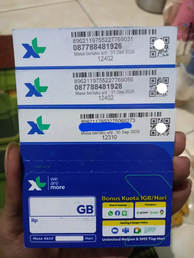 XL nomor cantik