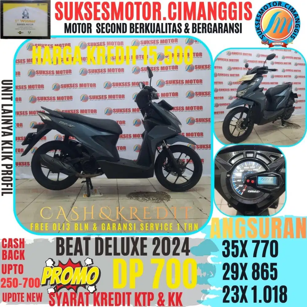 BEAT DELUXE PROMOTERMURAH CASHBACK UPTO700RBU BERGARANSI SERVICE