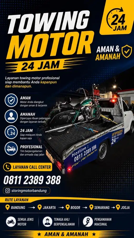 Jasa pengiriman motor dan barang door to door