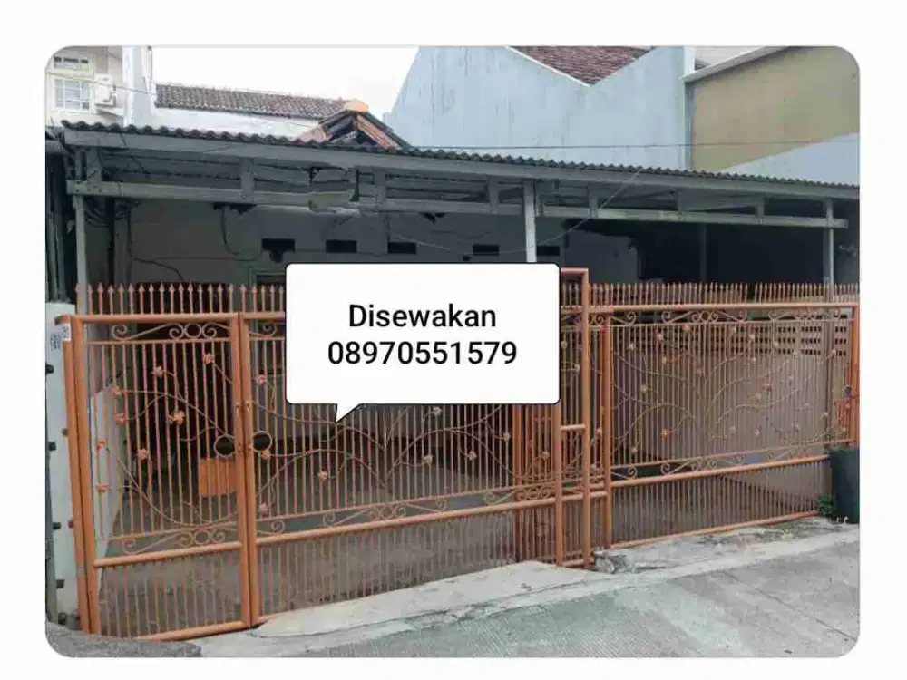 Disewakan rumah cluster lebar 6 di kelapa gading jakut