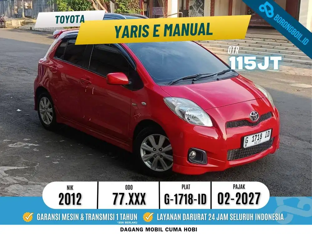 Yaris 1.5 E MT 2012 Merah