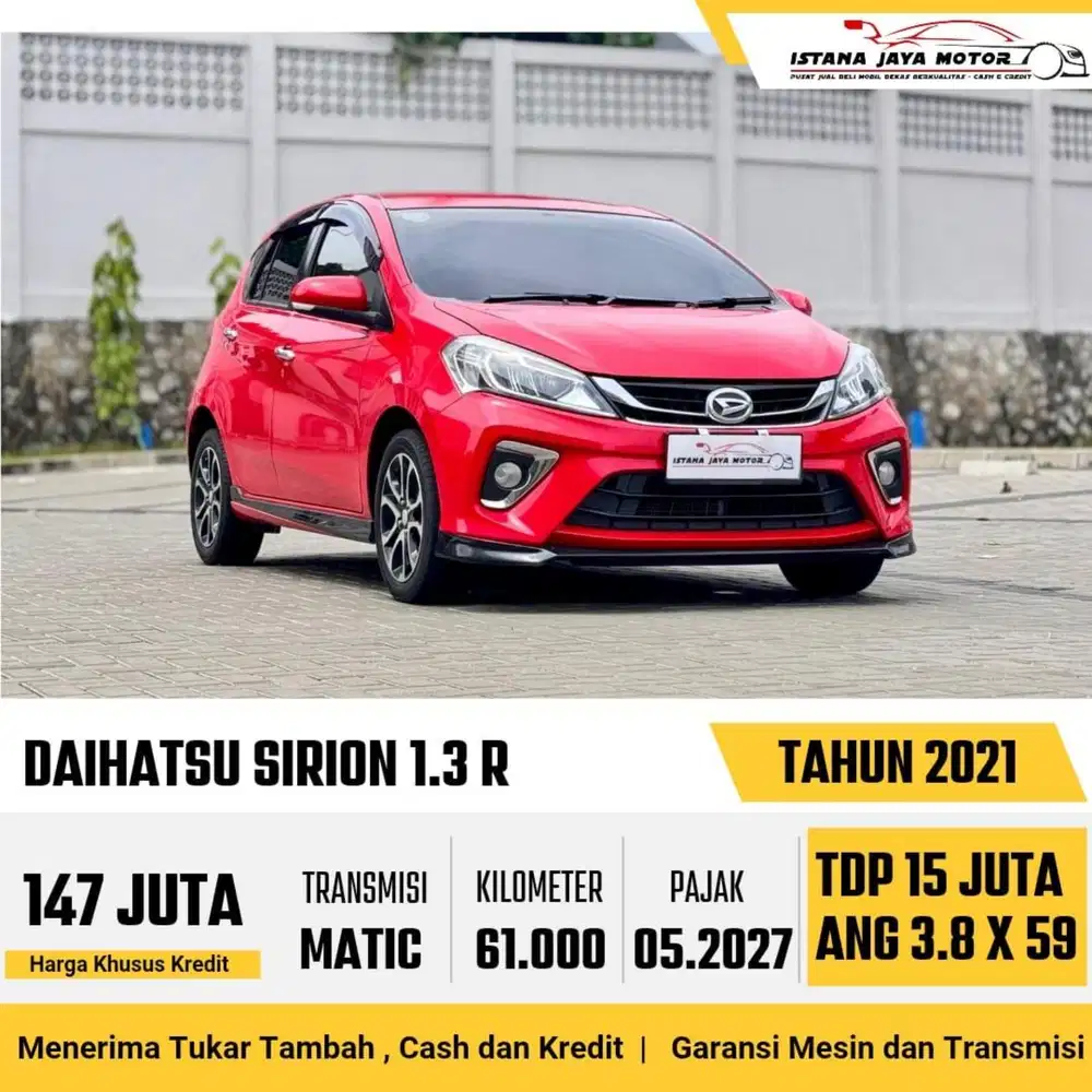 Daihatsu Sirion 1.3 R AT th 2021 #istana jaya motor
