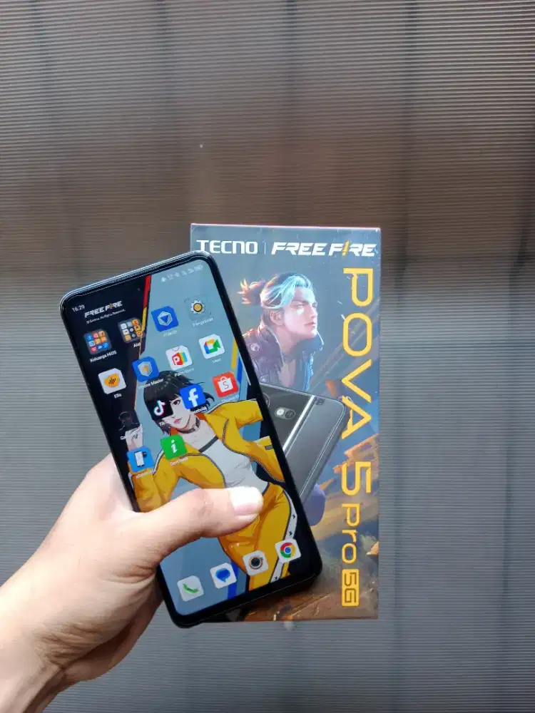 TECNO POVA 5 PRO 5G 8+8/256 FULLSET ORIGINAL LIKENEW