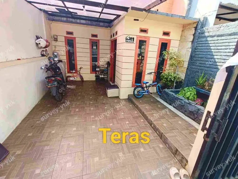 Rumah Siap Huni Lt 82 Lb 76 SHM Bebas banjir Strategis Pondok Aren