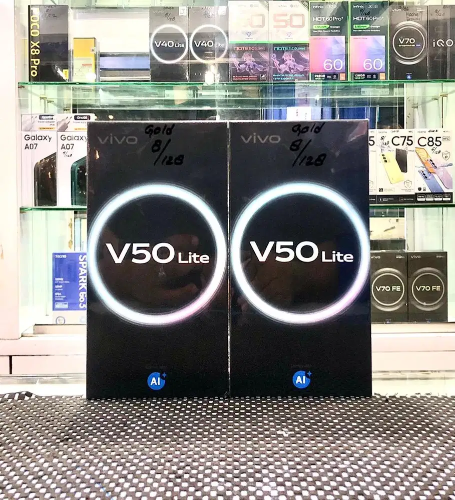 BARU...VIVO V50 Lite RAM 8+8/128 SEGEL/GARANSI RESMI.