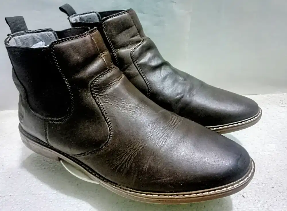 Skechers - Sepatu Pria Casual Kulit Import Original