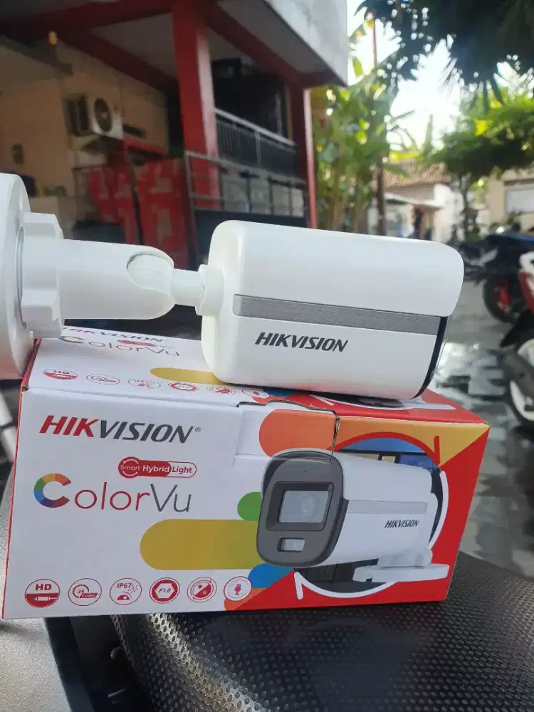 Paket cctv murah hikvision ColorVu gelap tetap berwarna