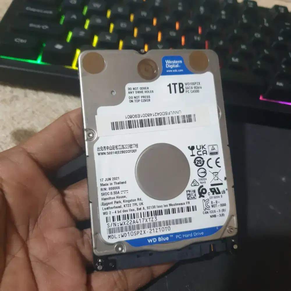 HARDISK LAPTOP WD SLIM 1TB