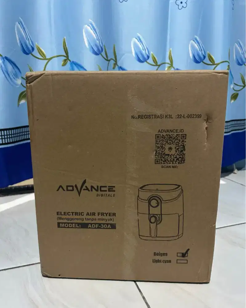 Advance Electric Air Fryer ADF-30A New (Baru)
