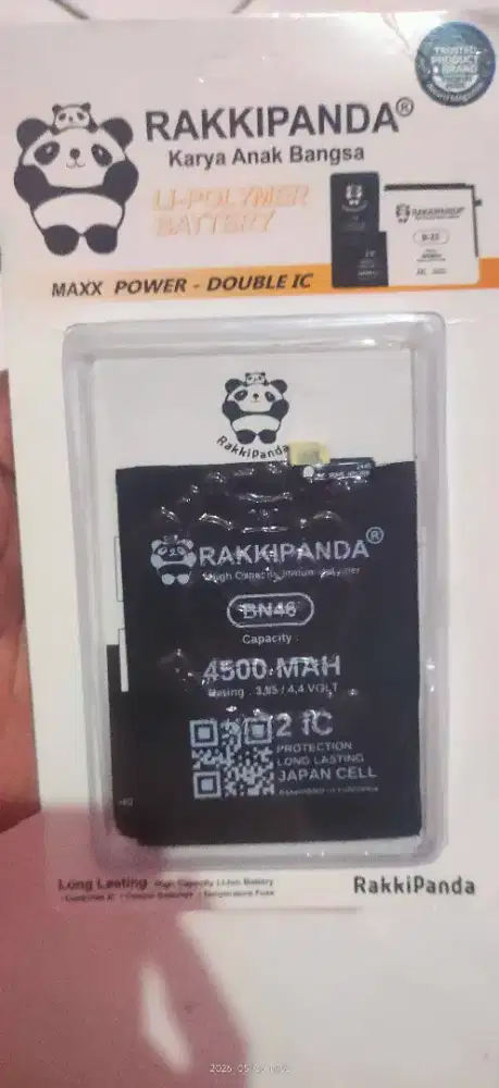 Baterai Redmi note 8 Rakki Panda