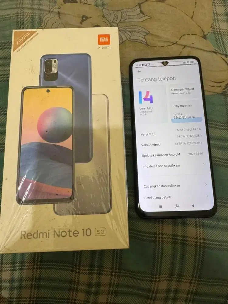 Xiaomi Redmi Note 10 5G 128Gb Fullset Garansi Resmi