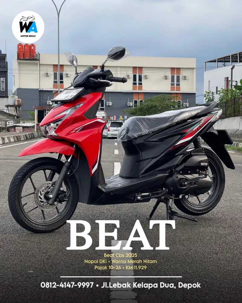 Cash/Kredit Honda Beat Cbs Tahun 2025 GARANSI MESIN