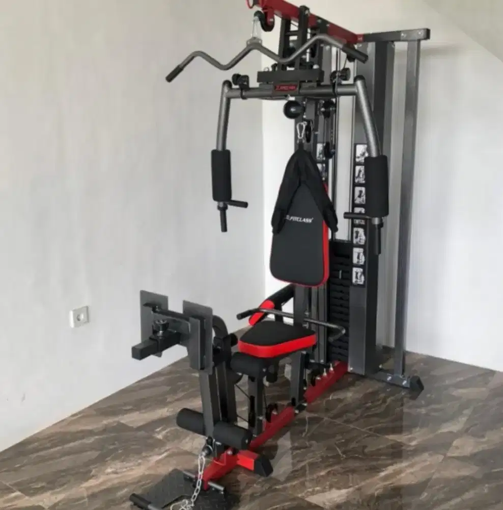 Home gym 1 sisi fitclas/alat angkat beban rumahan( original) garansi