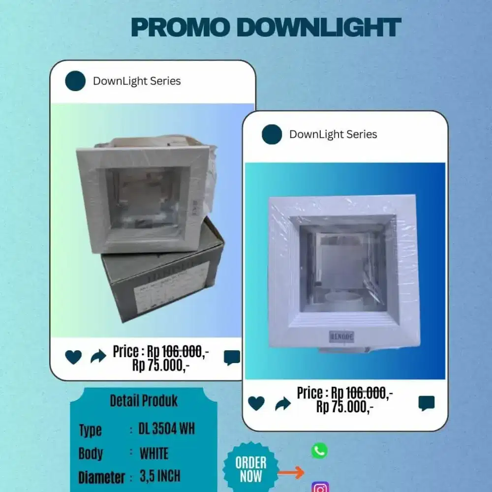 Jual lampu downlight