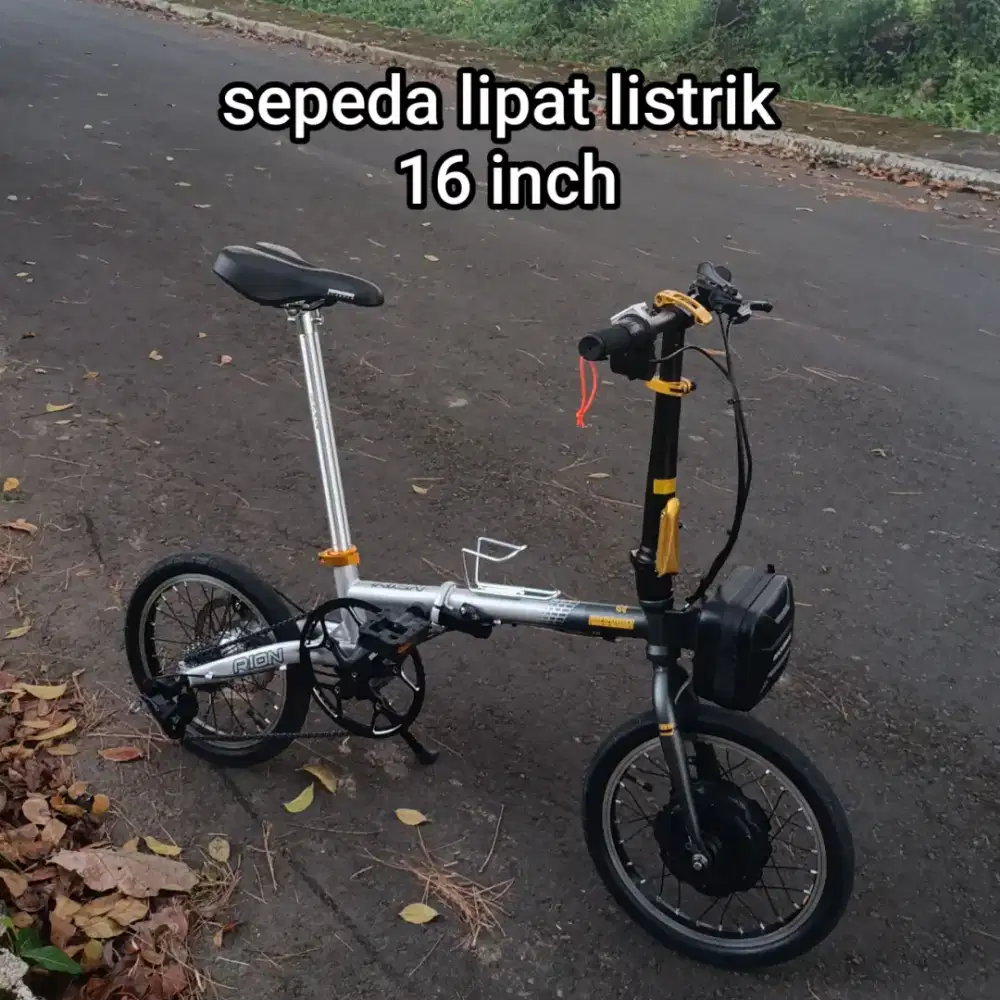 sepeda listrik lipat 16 inch e bike