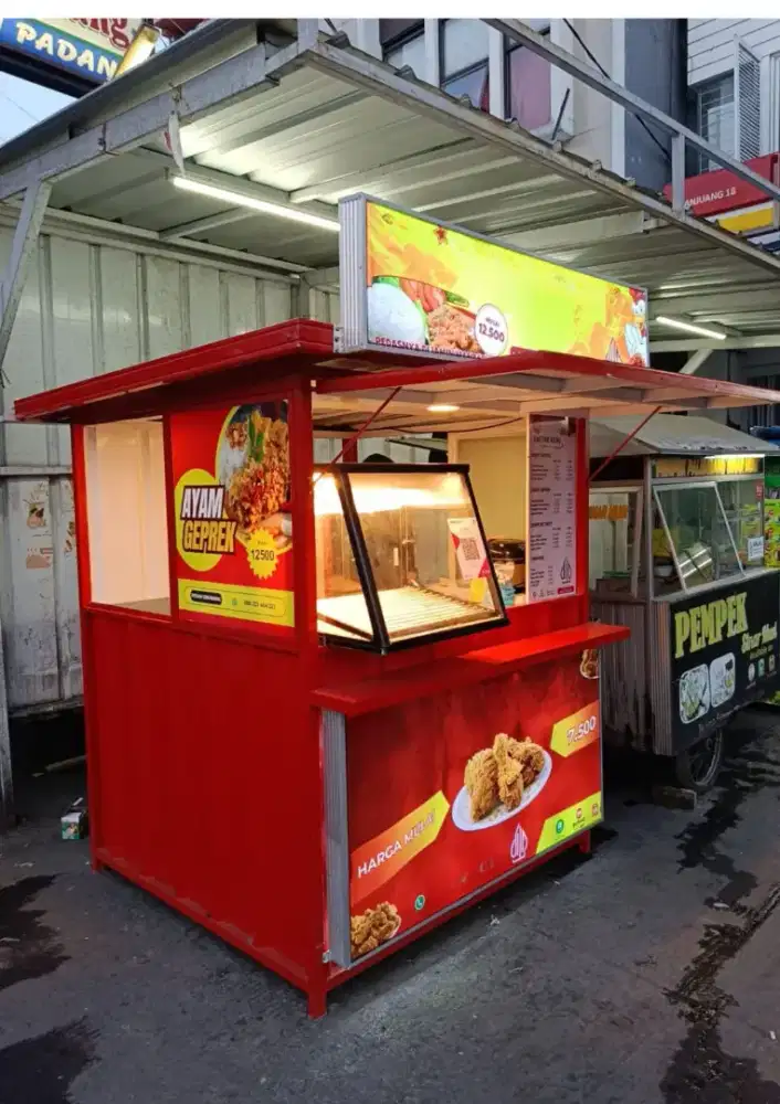 PAKET JUALAN GEROBAK SEMI KONTAINER