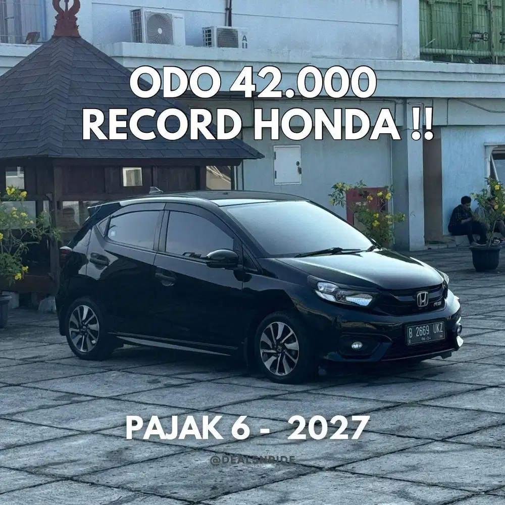 ODO 42.000 ANTIKK !! PAJAK 6/2027 HONDA BRIO RS CVT 2019 MURAH TERAWAT