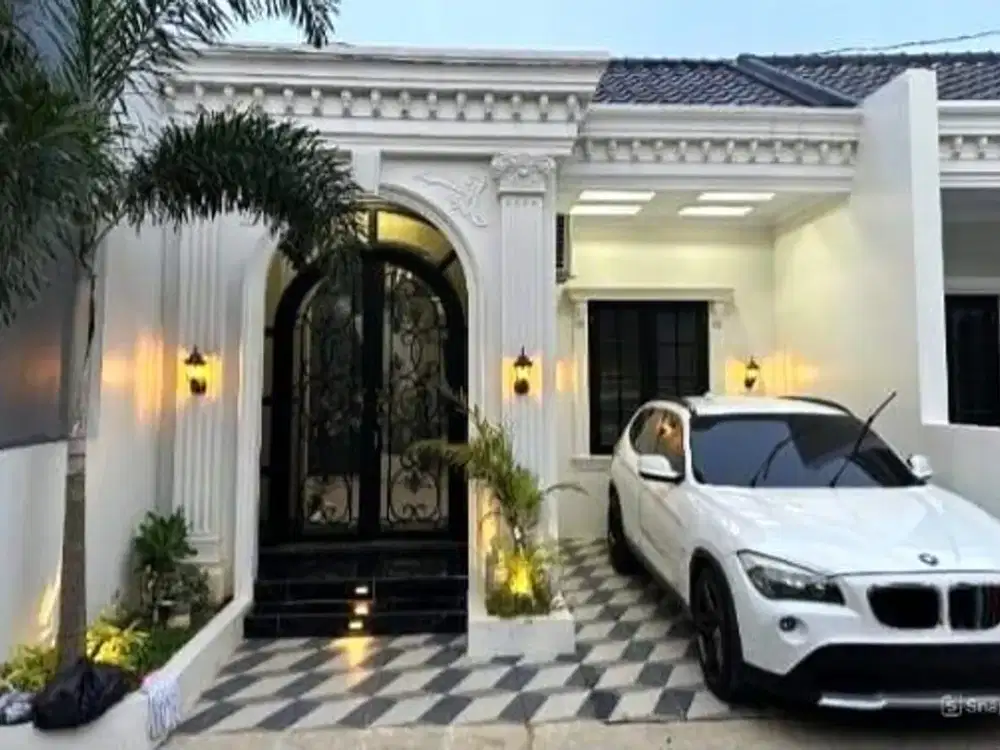 Rumah Townhouse Minimalis Design American Classic di Jagakarsa