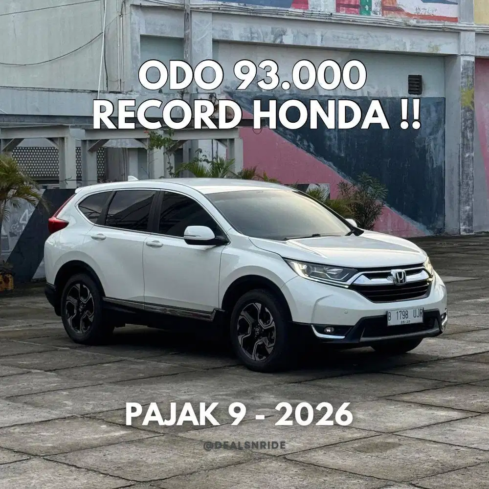 ODO 93.000 RECORD !! PAJAK 9/2026 HONDA CRV TURBO NON PRESTIGE 2018