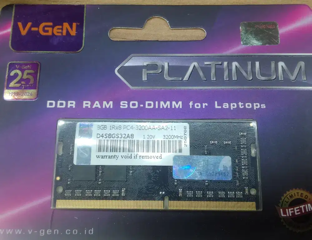 RAM vgen platinum DDR4 8gb